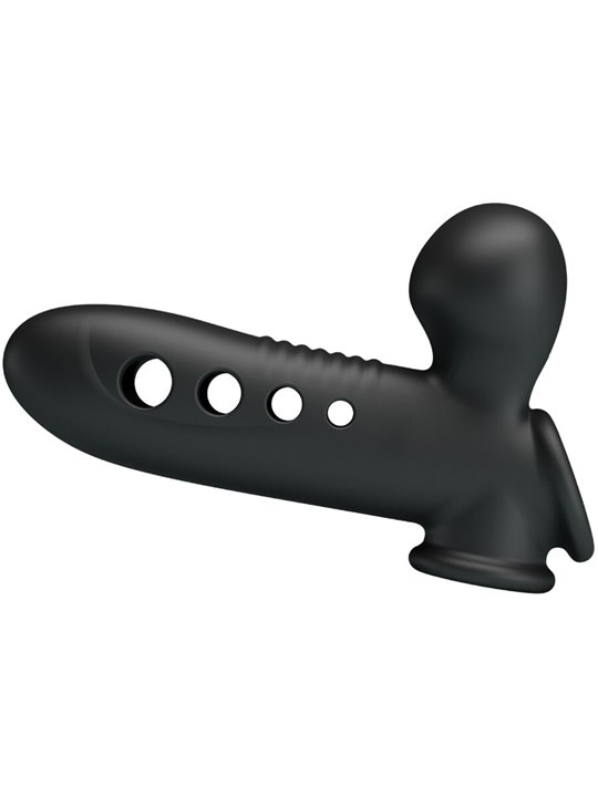 Pretty Love Crane - Guaina Fallica in Silicone Nero con Airbag