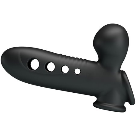 Pretty Love Crane - Guaina Fallica in Silicone Nero con Airbag
