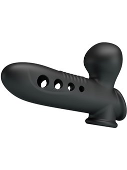 Pretty Love Crane - Guaina Fallica in Silicone Nero con Airbag