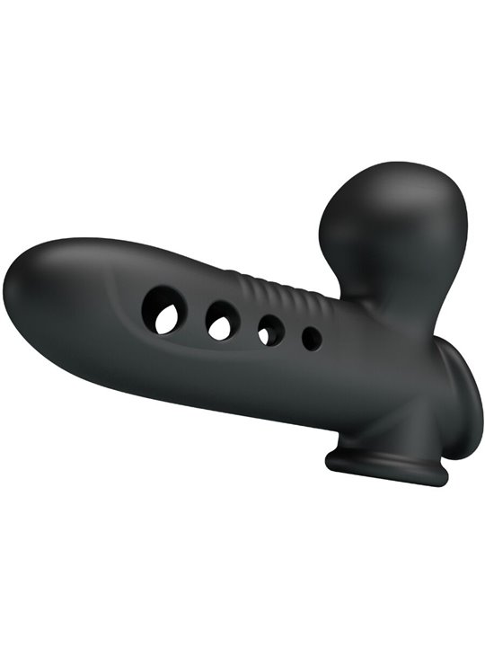Pretty Love Crane - Guaina Fallica in Silicone Nero con Airbag