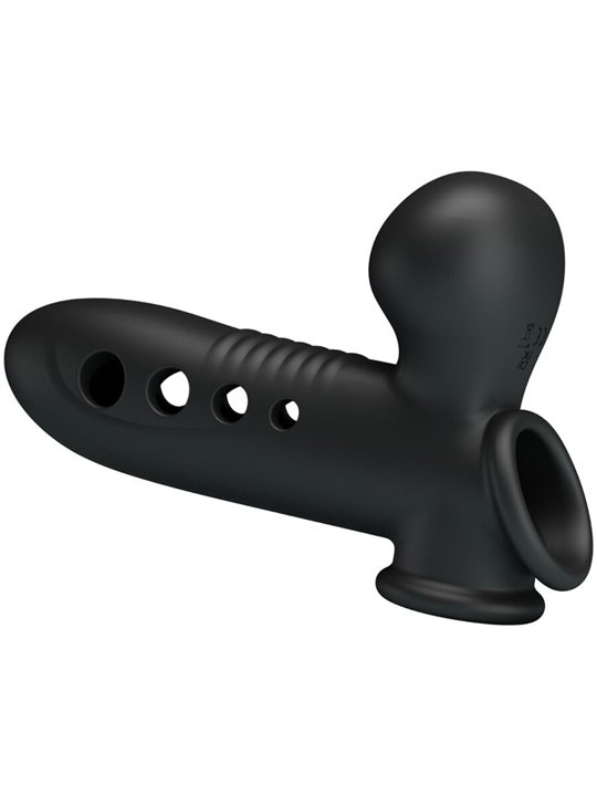 Pretty Love Crane - Guaina Fallica in Silicone Nero con Airbag