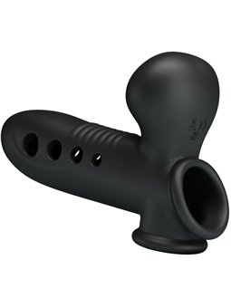 Pretty Love Crane - Guaina Fallica in Silicone Nero con Airbag