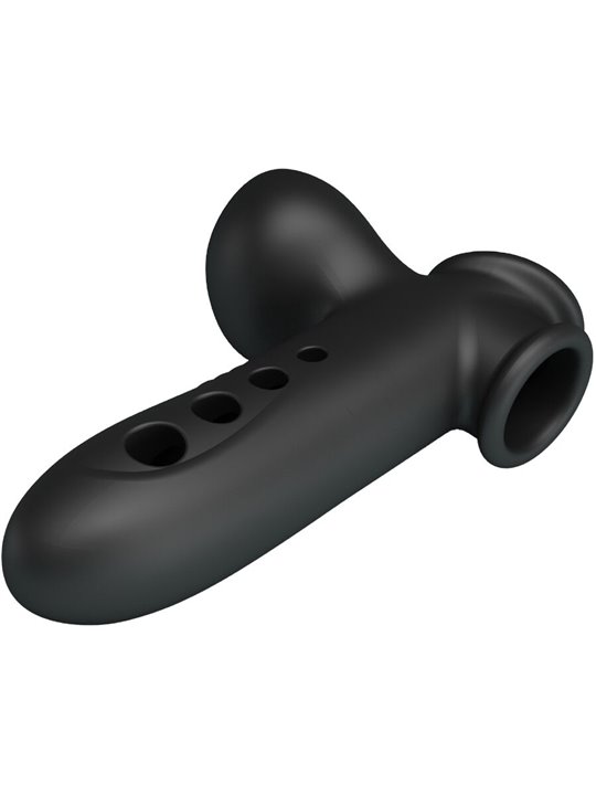 Pretty Love Crane - Guaina Fallica in Silicone Nero con Airbag