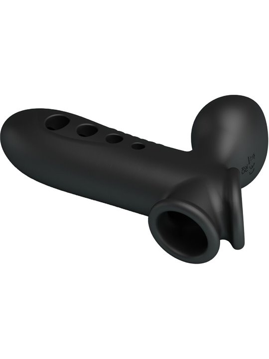 Pretty Love Crane - Guaina Fallica in Silicone Nero con Airbag
