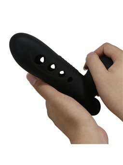Pretty Love Crane - Guaina Fallica in Silicone Nero con Airbag