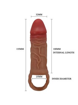Pretty Love Peirre - 10cm Silicone Penis Sleeve