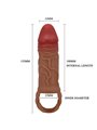Pretty Love Peirre - 10cm Silicone Penis Sleeve
