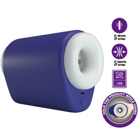 Pretty Love Dj Lady - Automatic Male Masturbator 5 Speeds Purple