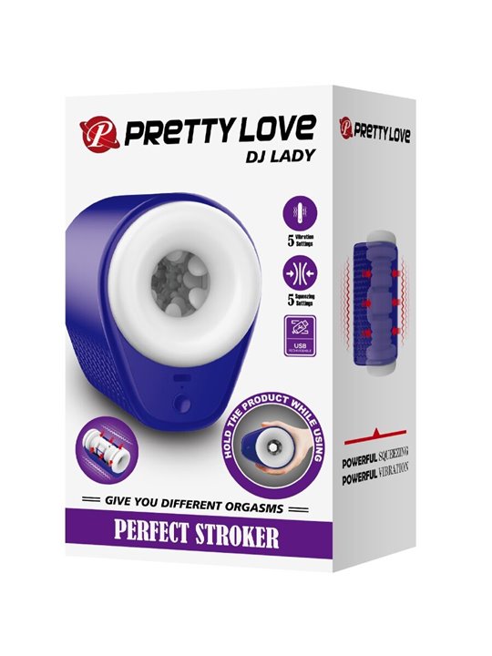 Pretty Love Dj Lady - Masturbatore Automatico per Uomo 5 Vel. Viola