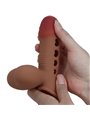 Pretty Love Tyronn - Guaina Fallica in Silicone Marrone con Airbag