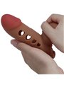 Pretty Love Tyronn - Guaina Fallica in Silicone Marrone con Airbag