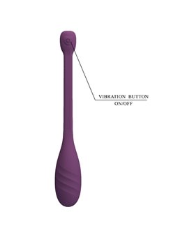 Pretty Love Leviathan - Purple Silicone App-Controlled Egg