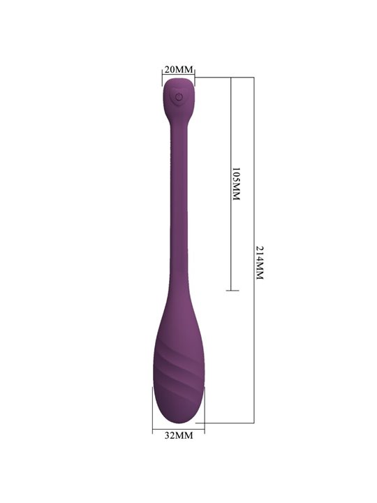 Pretty Love Leviathan - Ovetto Vibrante in Silicone Viola con App