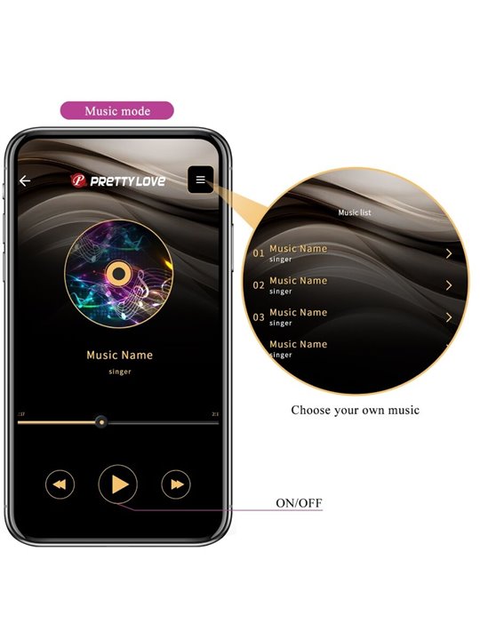 Pretty Love Leviathan - Purple Silicone App-Controlled Egg