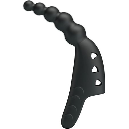 Pretty Love Jordin - Black Silicone Finger Vibrator 10 Modes