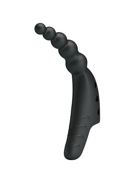 Pretty Love Jordin - Vibratore da Dito in Silicone 10 Vibrazioni Nero