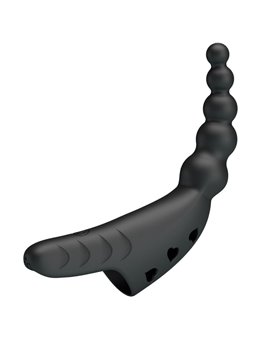 Pretty Love Jordin - Vibratore da Dito in Silicone 10 Vibrazioni Nero
