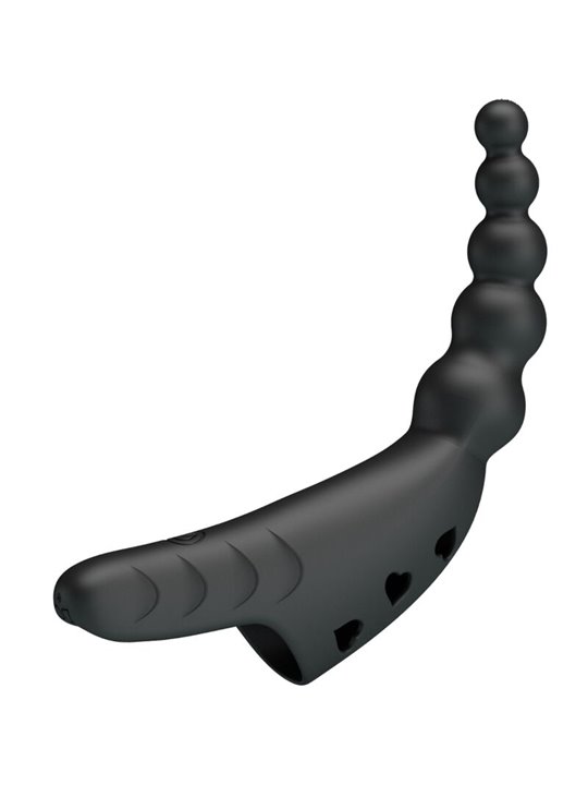 Pretty Love Jordin - Vibratore da Dito in Silicone 10 Vibrazioni Nero