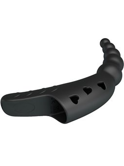 Pretty Love Jordin - Vibratore da Dito in Silicone 10 Vibrazioni Nero