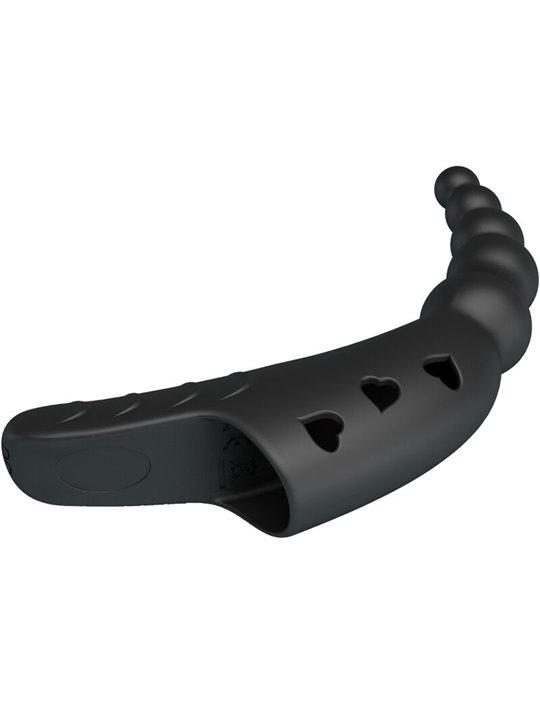Pretty Love Jordin - Black Silicone Finger Vibrator 10 Modes
