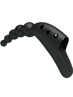 Pretty Love Jordin - Vibratore da Dito in Silicone 10 Vibrazioni Nero