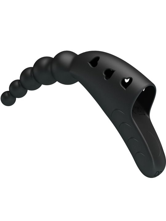 Pretty Love Jordin - Black Silicone Finger Vibrator 10 Modes