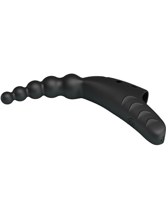 Pretty Love Jordin - Black Silicone Finger Vibrator 10 Modes