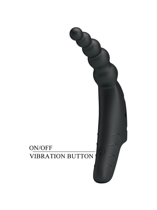 Pretty Love Jordin - Black Silicone Finger Vibrator 10 Modes