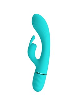 Pretty Love Scocco - Vibratore Rabbit in Silicone Verde 10 Vibrazioni