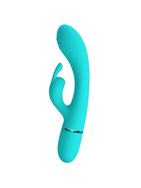 Pretty Love Scocco - Vibratore Rabbit in Silicone Verde 10 Vibrazioni