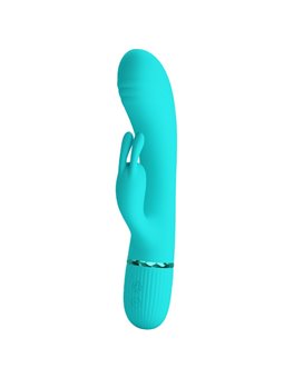Pretty Love Scocco - Green Silicone Rabbit Vibrator 10 Modes