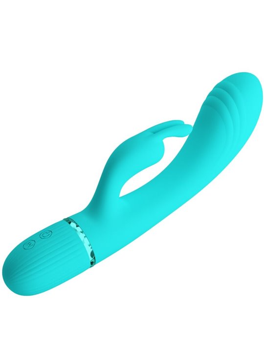 Pretty Love Scocco - Vibratore Rabbit in Silicone Verde 10 Vibrazioni