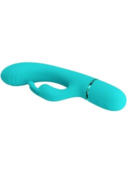 Pretty Love Scocco - Green Silicone Rabbit Vibrator 10 Modes