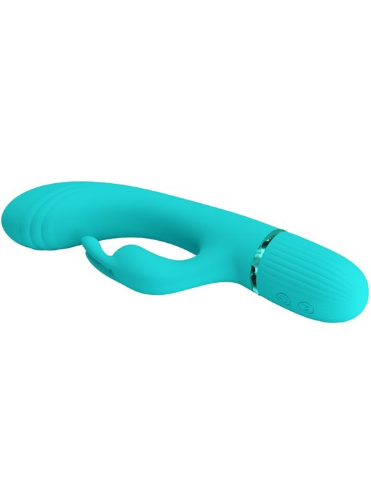 Pretty Love Scocco - Vibratore Rabbit in Silicone Verde 10 Vibrazioni