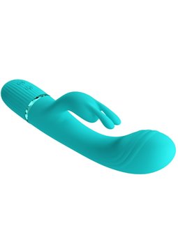 Pretty Love Scocco - Green Silicone Rabbit Vibrator 10 Modes