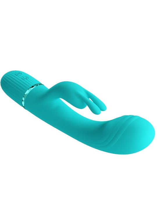 Pretty Love Scocco - Green Silicone Rabbit Vibrator 10 Modes