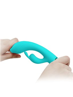 Pretty Love Scocco - Green Silicone Rabbit Vibrator 10 Modes