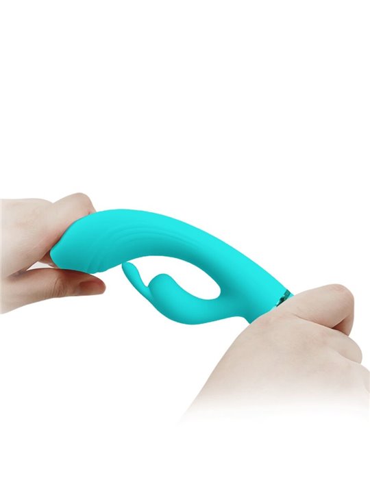 Pretty Love Scocco - Vibratore Rabbit in Silicone Verde 10 Vibrazioni