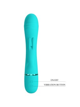 Pretty Love Scocco - Vibratore Rabbit in Silicone Verde 10 Vibrazioni
