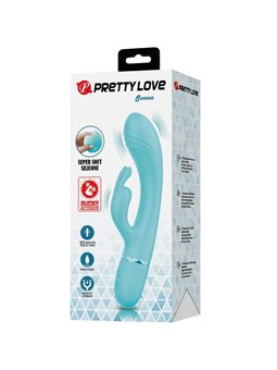 Pretty Love Scocco - Green Silicone Rabbit Vibrator 10 Modes