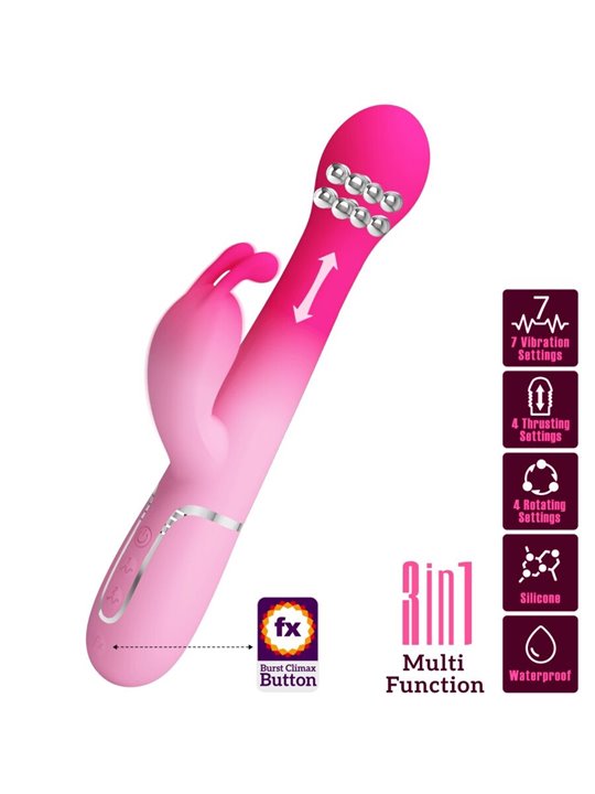Pretty Love Dejon - Up & Down Pink Rabbit Vibrator Multi-Function