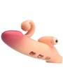 Romance - Beige Vibrating Silicone Penis Sleeve with Stimulator