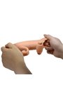 Romance - Beige Vibrating Silicone Penis Sleeve with Stimulator