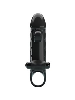 Romance - Guaina Fallica Vibrante in Silicone Nero con Stimolatore