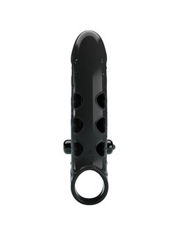 Romance - Guaina Fallica Vibrante in Silicone Nero con Stimolatore