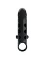 Romance - Black Vibrating Silicone Penis Sleeve with Stimulator