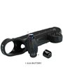 Romance - Black Vibrating Silicone Penis Sleeve with Stimulator