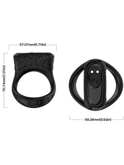 Armony - Anello Fallico Vibrante e Multiposizione Nero