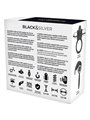 Black&Silver Burton - Anello Fallico Rabbit 10 Modalità di Vibrazione - Argento