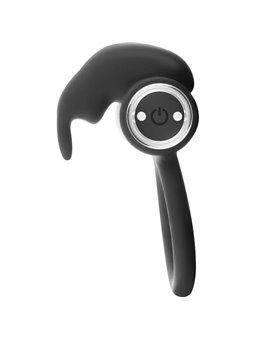 Black&Silver Burton - Anello Fallico Rabbit 10 Modalità di Vibrazione - Argento